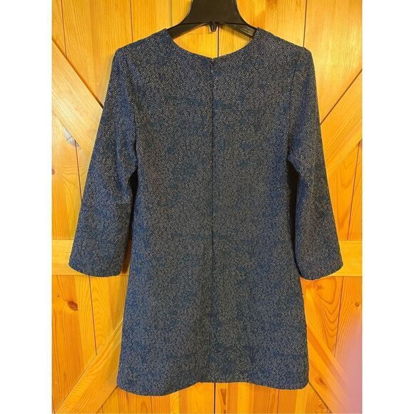 Gap Long Sleeve Dress Size Small Blue Print Long Sleeve Dress (2342) - Picture 5 of 6